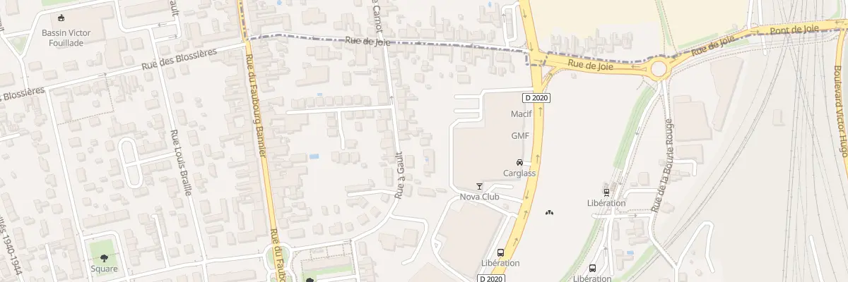 Plan du 24 Rue à Gault à Orléans