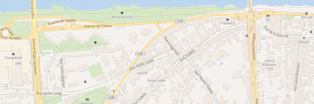 Plan du 8 Rue Vieille Levée à Orléans
