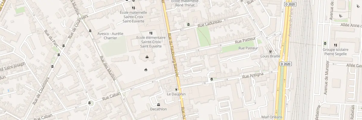 Plan du 74 Rue du Faubourg Bannier à Orléans