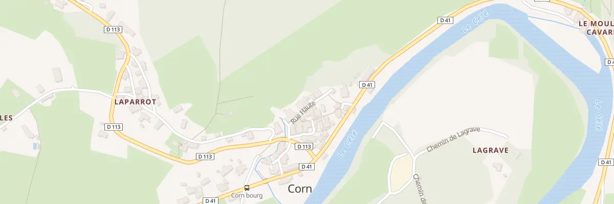 Plan du 5013 Le Bourg à Corn