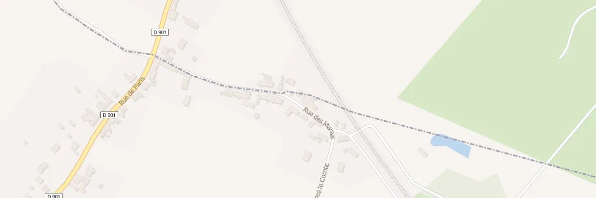 Plan du 9003 Rue des Marais à Liercourt