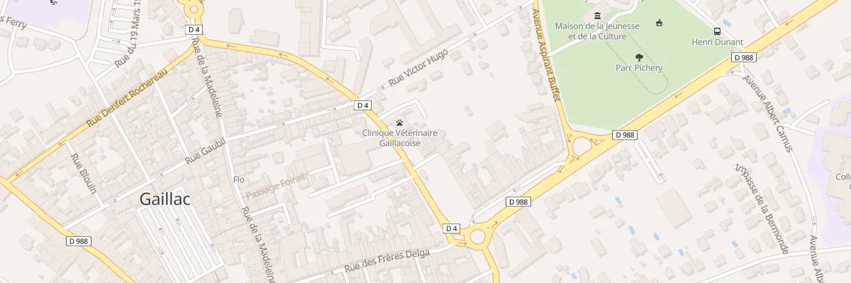 Plan du 98 Pl Jean Moulin à Gaillac