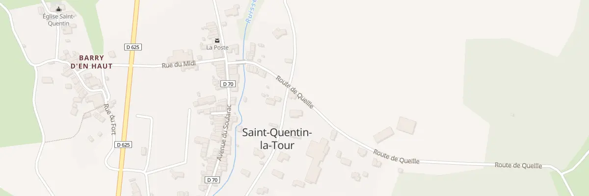 Plan du 10 Rte de Queille à Saint-Quentin-la-Tour