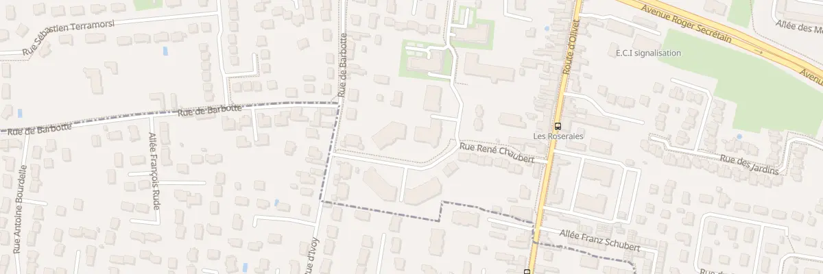 Plan du 1 Rue des Oseraies à Orléans