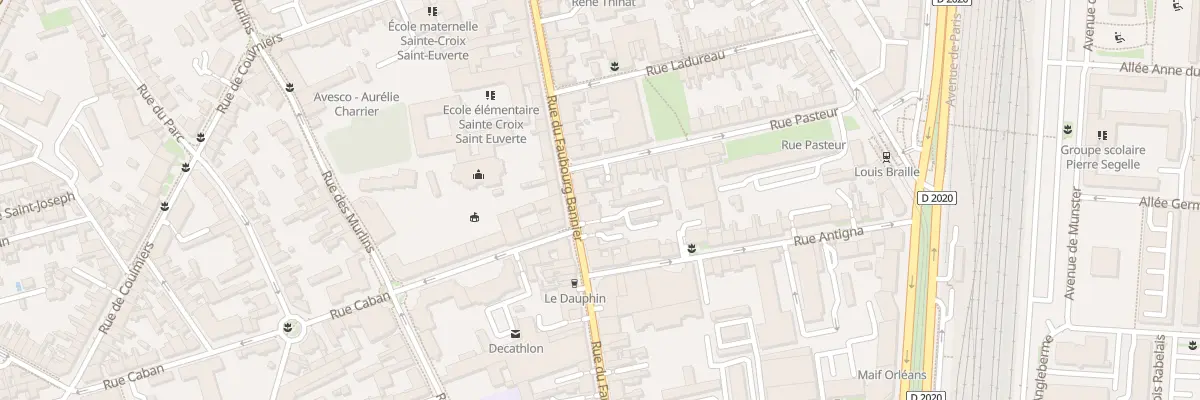 Plan du 72 Rue du Faubourg Bannier à Orléans