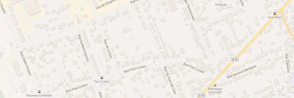 Plan du 34 Rue Paul Curien aux Mureaux