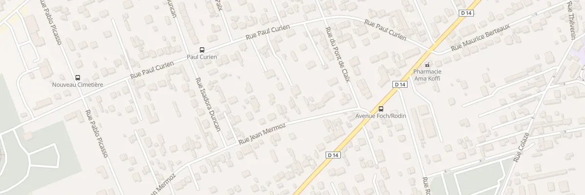 Plan du 20 Rue Jean Mermoz aux Mureaux