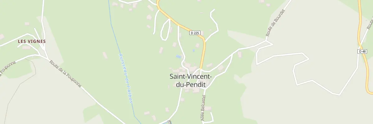 Plan du 32 Pl Saint-Vincent à Saint-Vincent-du-Pendit