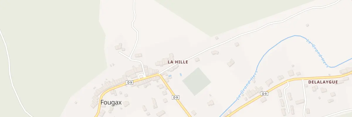 Plan du 14 Qua de la Hille à Fougax-et-Barrineuf