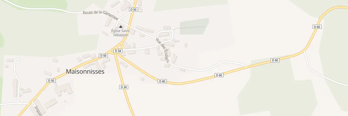 Plan du 2 Rue des Ecoliers à Maisonnisses