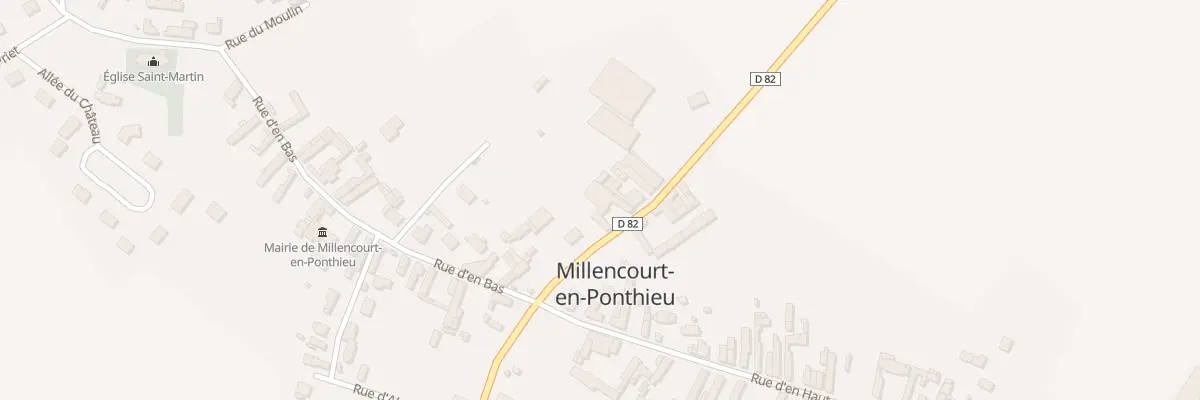Plan du 3 Rte d’Hesdin à Millencourt-en-Ponthieu