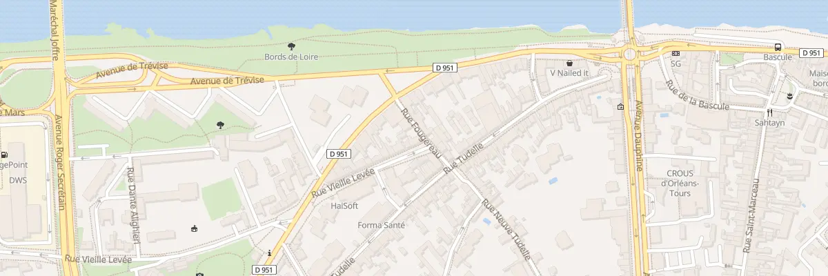 Plan du 2 Rue Vieille Levée à Orléans