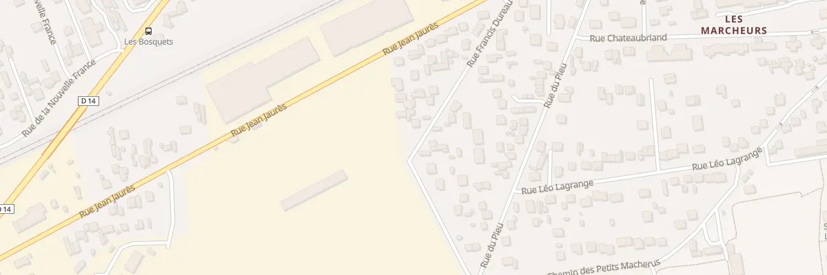 Plan du 36 Rue F Dureau aux Mureaux