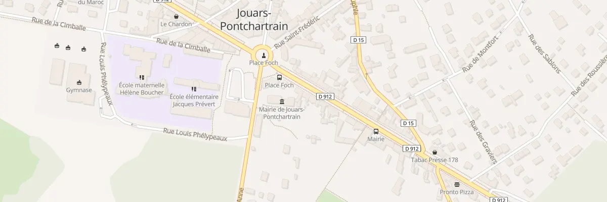 Plan du 8 Rte de Paris à Jouars-Pontchartrain