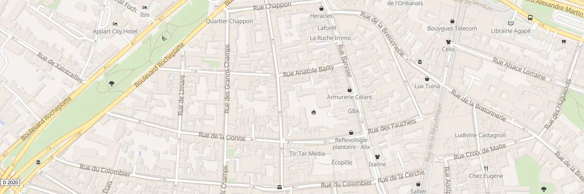 Plan du 12B Rue du Boeuf Saint Paterne à Orléans