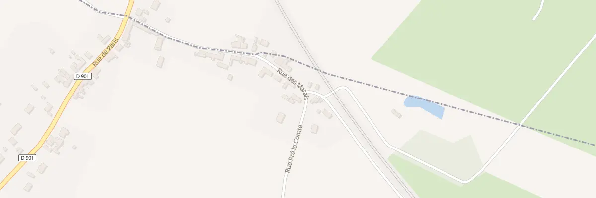 Plan du 308 Rue des Marais à Liercourt