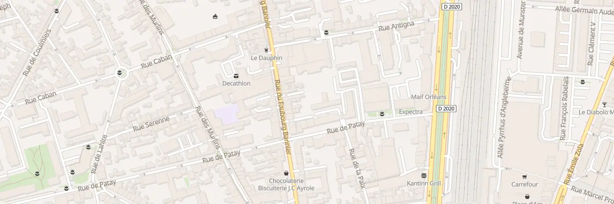 Plan du 40 Rue du Faubourg Bannier à Orléans
