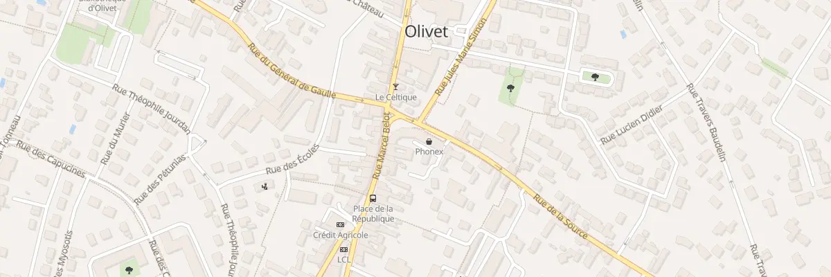 Plan du 50 Ple des Anciens Combattants à Olivet