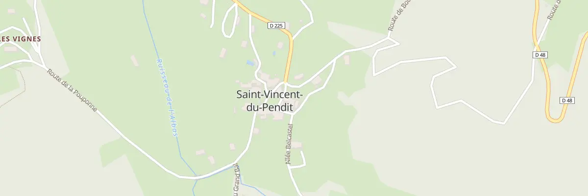 Plan du 5012 Saint Vincent à Saint-Vincent-du-Pendit