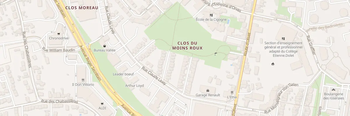 Plan du 16 Pas de l’Arboretum à Orléans