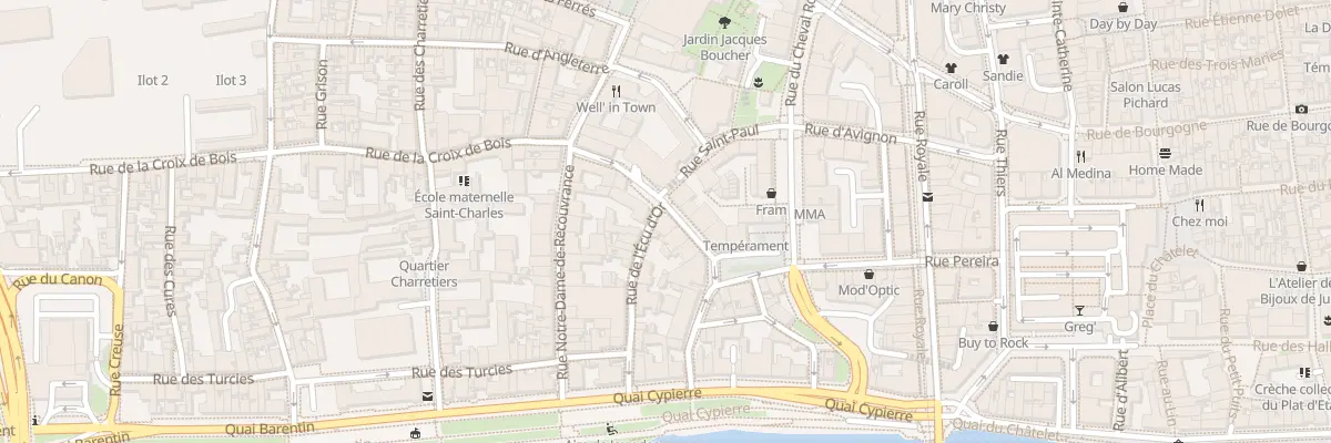 Plan du 12 Rue de l’Ecu d’Or à Orléans