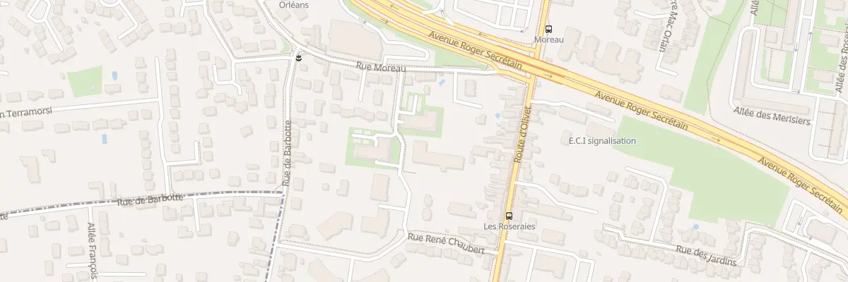 Plan du 8 Rue des Oseraies à Orléans