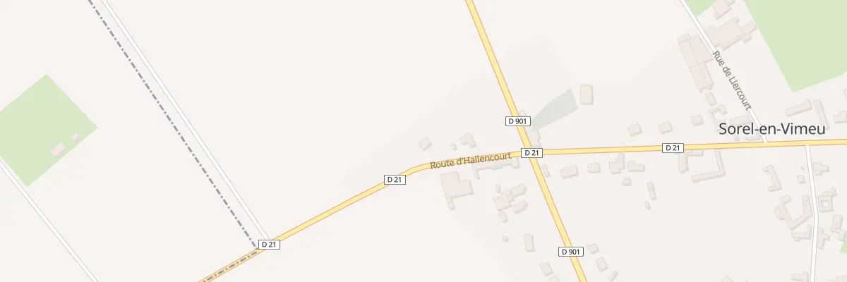Plan du 4 Rte d’Hallencourt à Sorel-en-Vimeu
