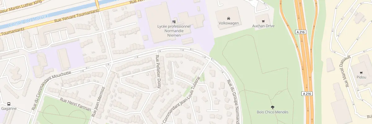 Plan du 44 Rue Grp Normandie Niemen à Calais