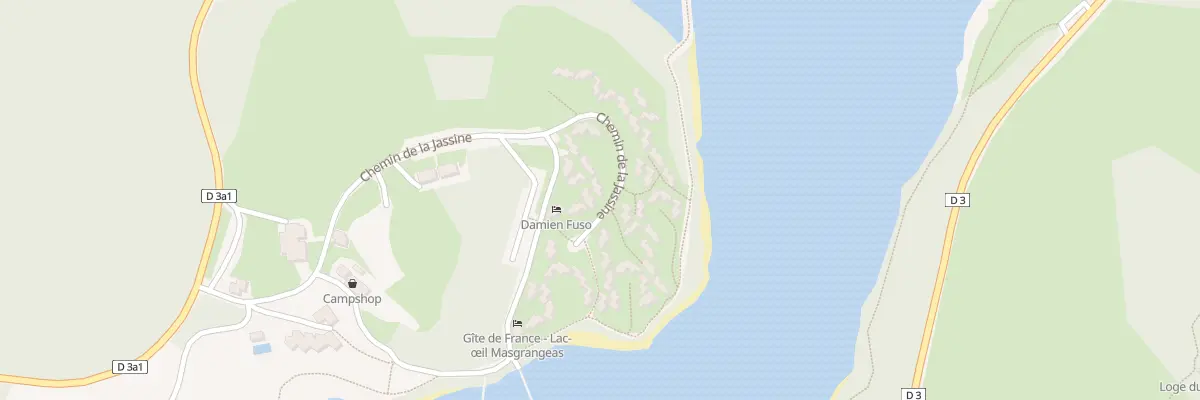 Plan du 235 Che La Jassine - Masgrangeas à Royère-de-Vassivière