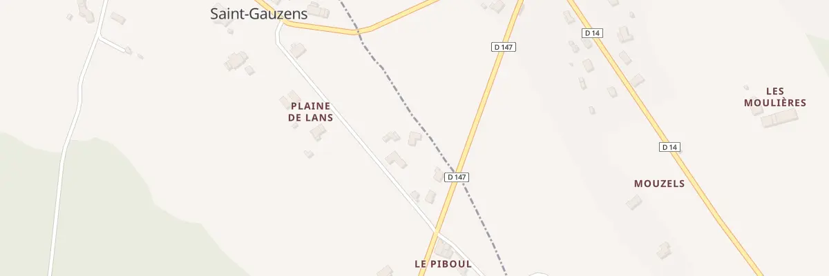 Plan du 2 Rte de Briatexte à Saint-Gauzens