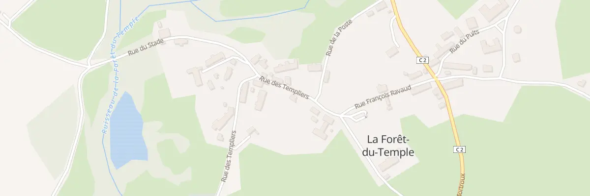 Plan du 1 Rue des Templiers à La Forêt-du-Temple