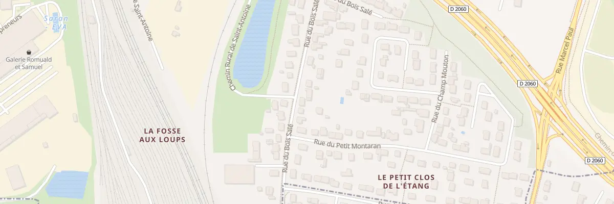 Plan du 256 Rue du Bois Salé à Saran