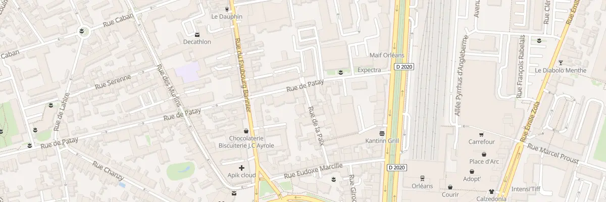Plan du 11 Rue de la Paix à Orléans