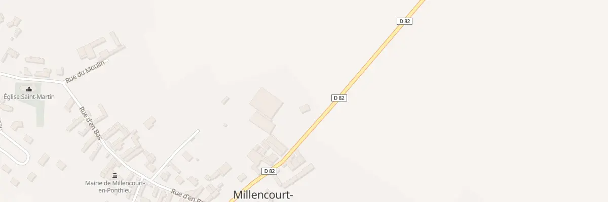 Plan du 9001 Rte d’Hesdin à Millencourt-en-Ponthieu