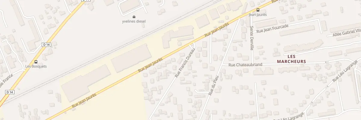 Plan du 6 Rue F Dureau aux Mureaux