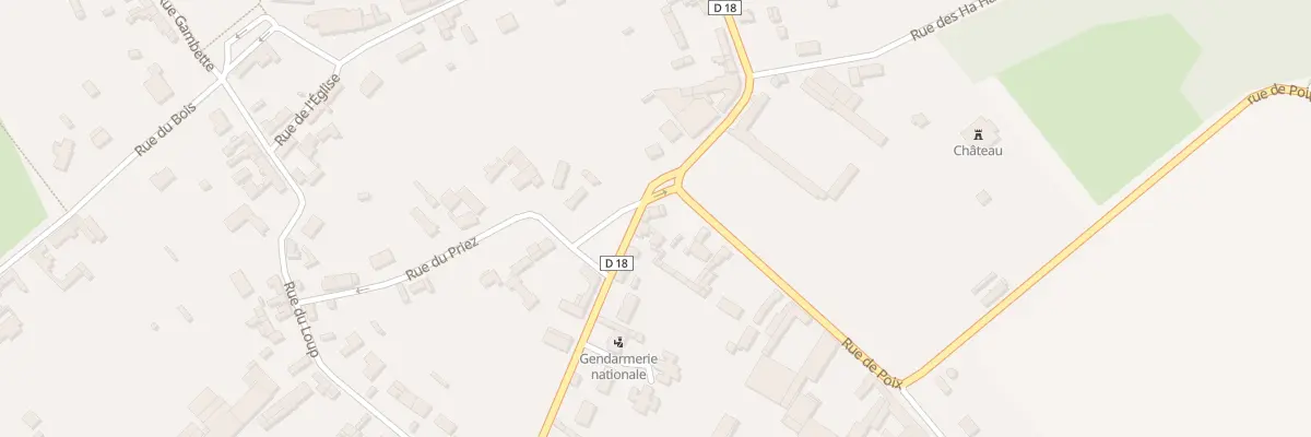 Plan du 2 Rue de Poix à Hornoy-le-Bourg