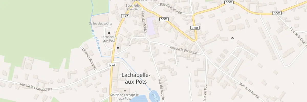 Plan du 5 Rue du Moulin à Lachapelle-aux-Pots