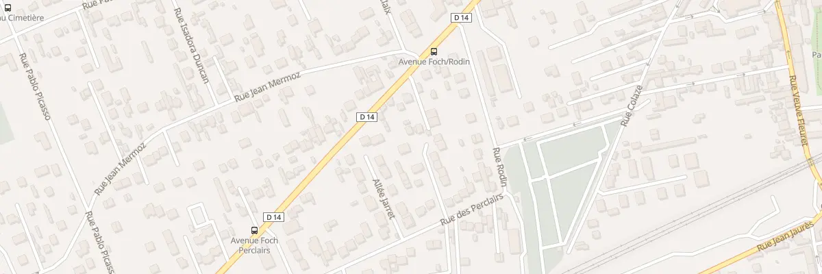 Plan du 125 Av du Maréchal Foch aux Mureaux