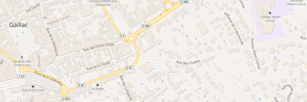Plan du 1 Rue des Chalets à Gaillac