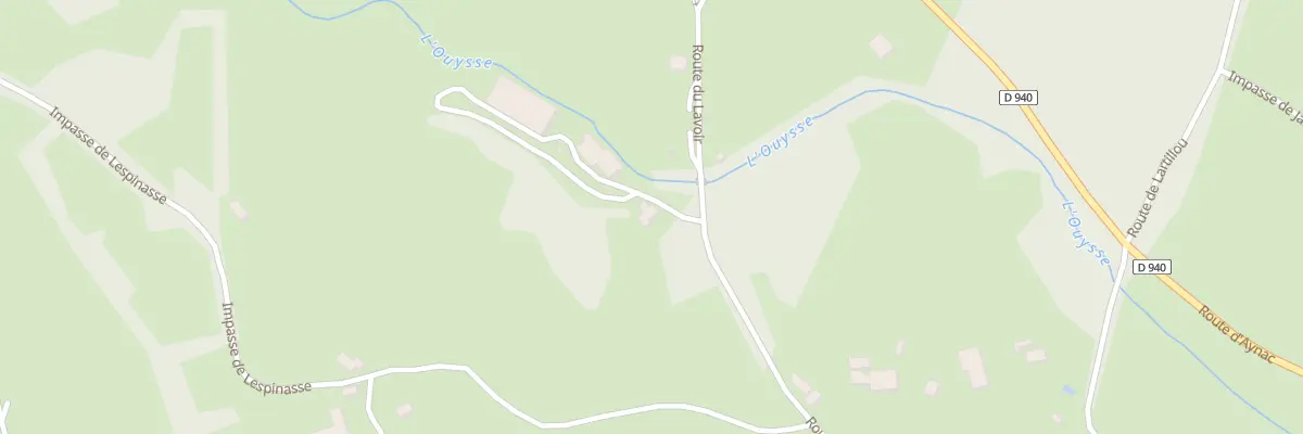 Plan du 411 Rte du Lavoir à Anglars
