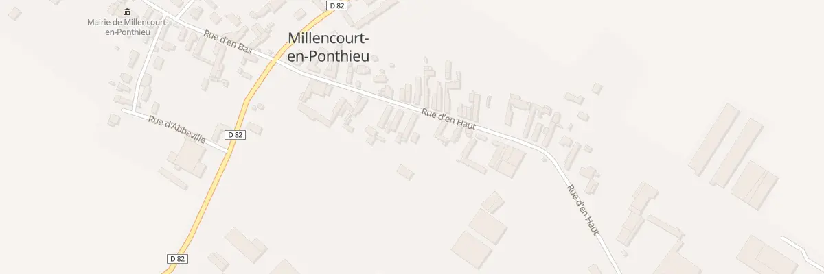 Plan du 12 Rue d’En Haut à Millencourt-en-Ponthieu