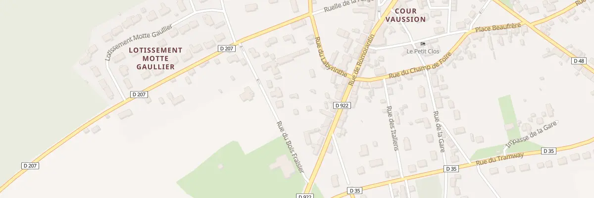 Plan du 7 Rue du Bois Fraisier à Chaumont-sur-Tharonne
