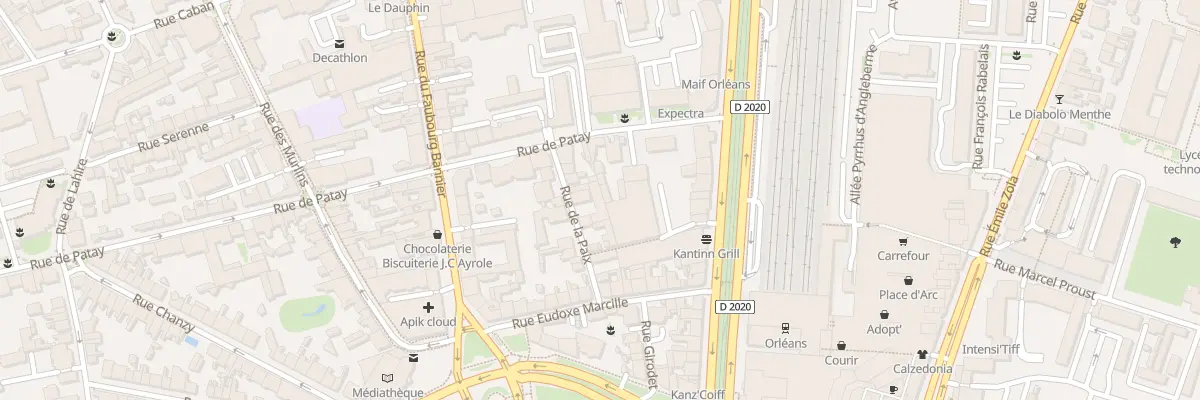 Plan du 16 Rue de la Paix à Orléans