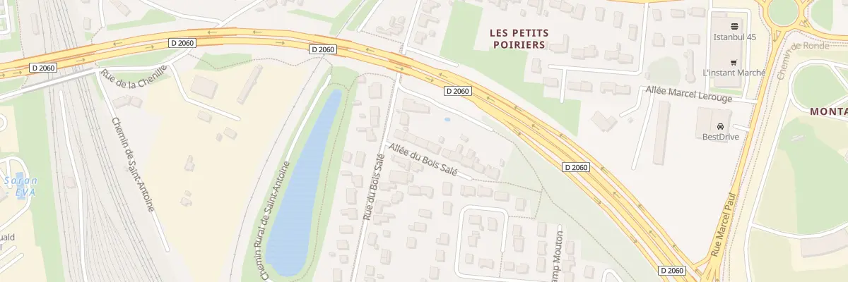 Plan du 42 All du Bois Salé à Saran