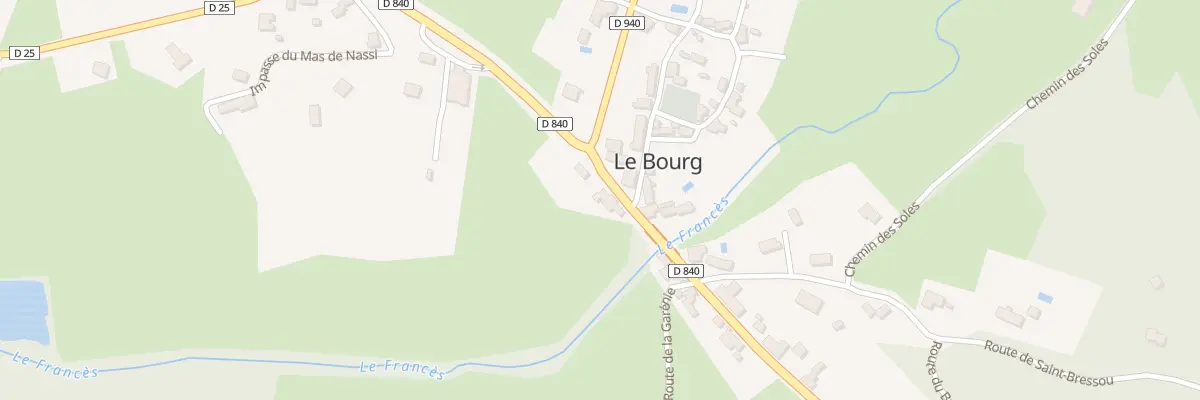 Plan du 5015 N 140 au Bourg