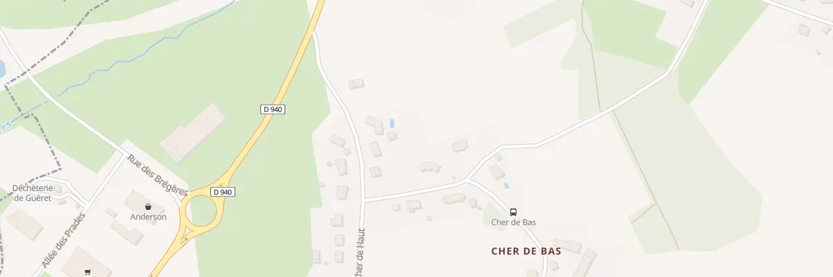 Plan du 7 Cher de Haut à Saint-Fiel
