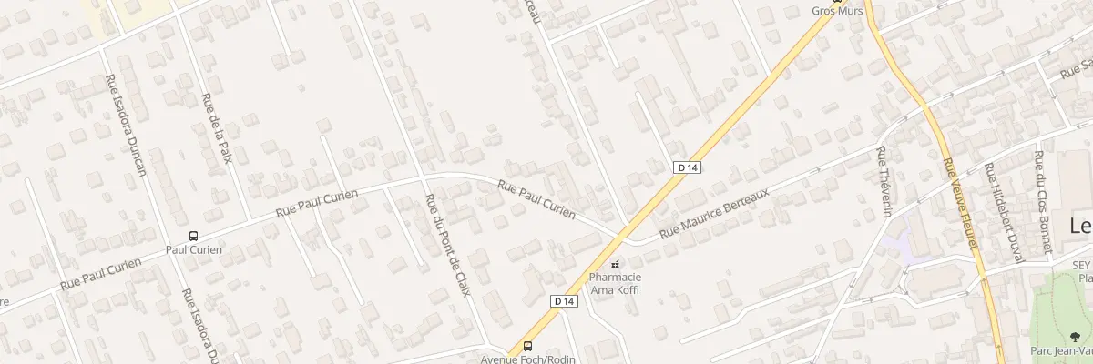Plan du 8 Rue Paul Curien aux Mureaux