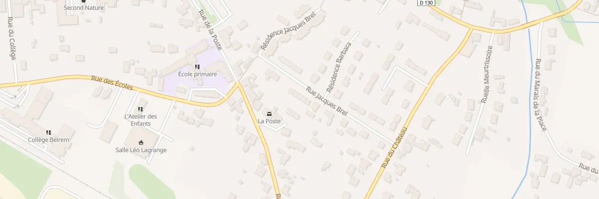 Plan du 130 Rue Jacques Brel à Beaurainville