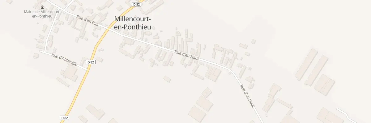 Plan du 14 Rue d’En Haut à Millencourt-en-Ponthieu