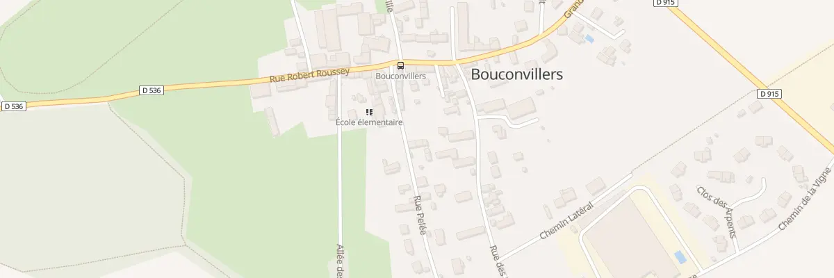 Plan du 15 Rue Pelée à Bouconvillers
